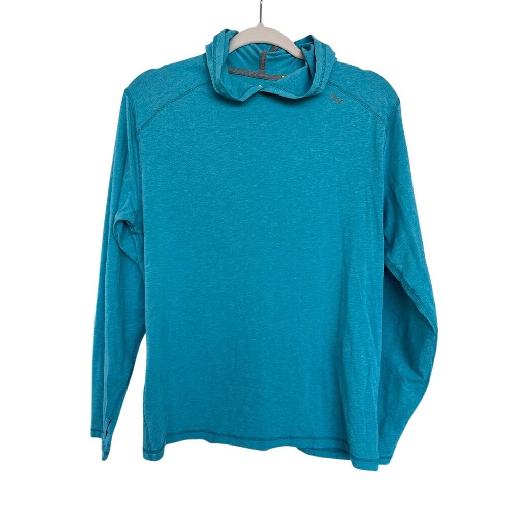 Tasc Performance Men's Turquoise Blue Carrollton Lightweight Hoodie Size S